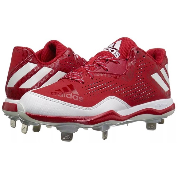 red adidas baseball cleats